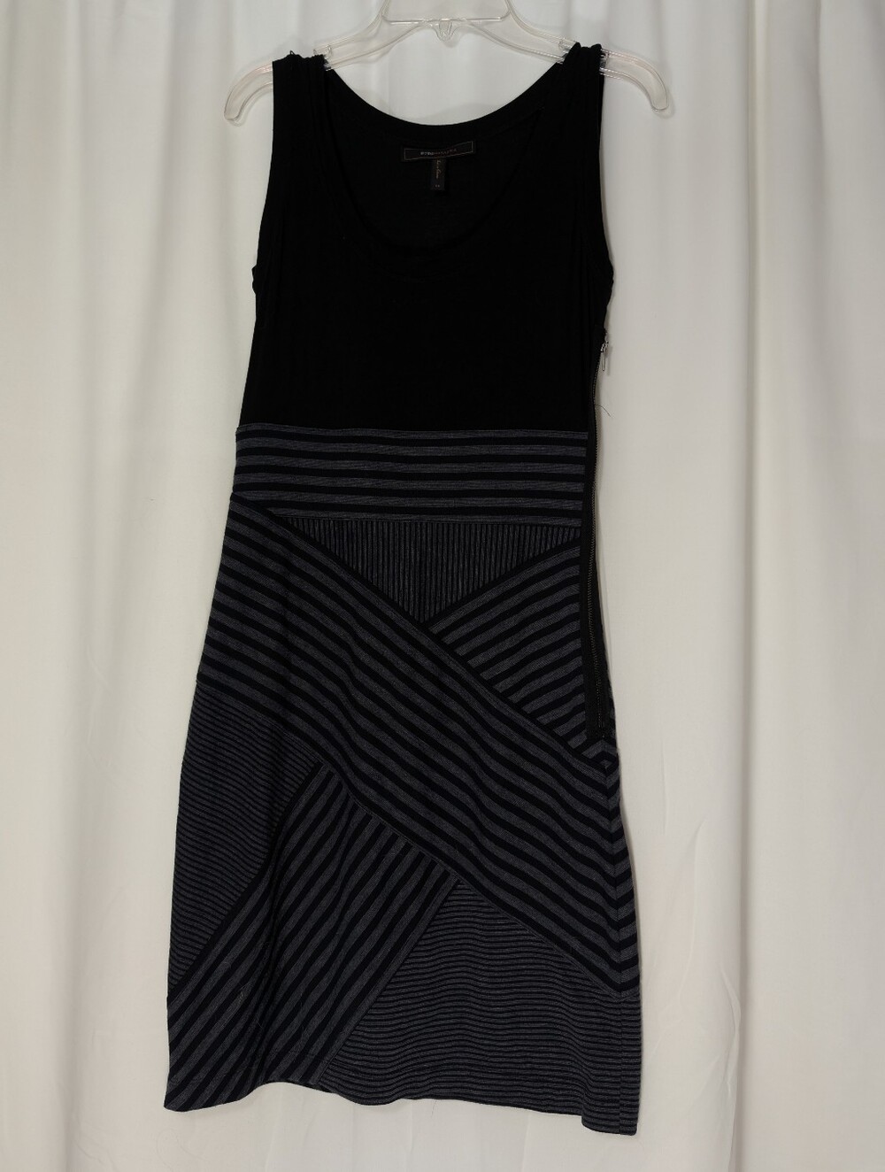 BCBG Maxazria Black And Grey Tank Dress